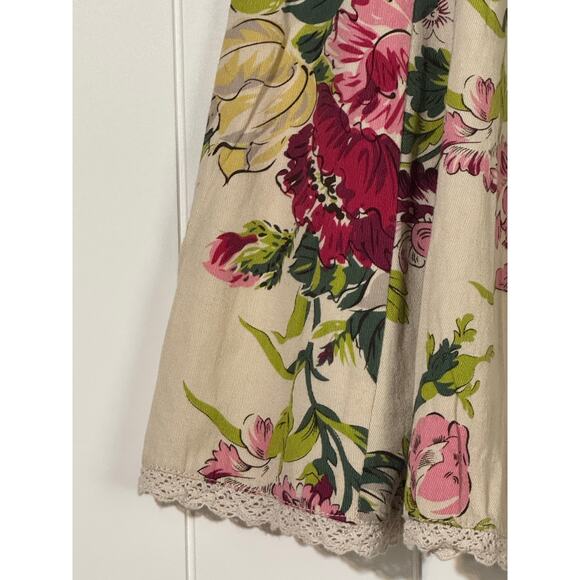 CAbi Skirt Women’s 4 Style 380 Floral Print A-Line Cotton Lace Trim Cottagecore - Picture 3 of 9